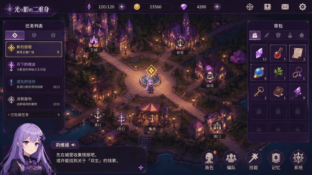 光与影的二重身 角色路线 展示图 7